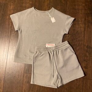 NWT Grey Shorts Set